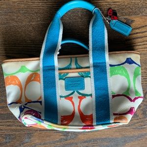 COACH Hampton Mini Scribble Canvas